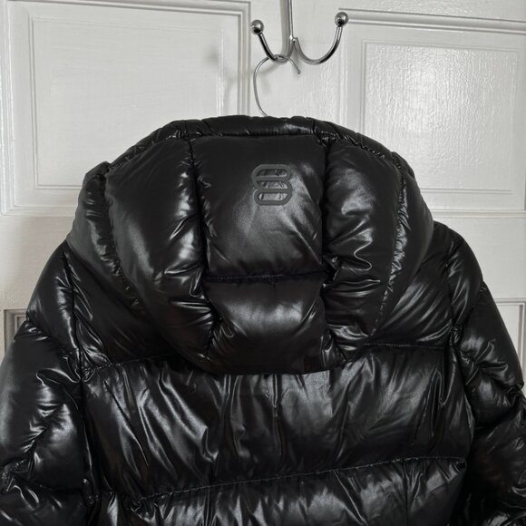 Aritzia SuperSnug Super Puff Black Puffer Coat Winter Down Jacket Hi Gloss 3XS - Picture 7 of 11